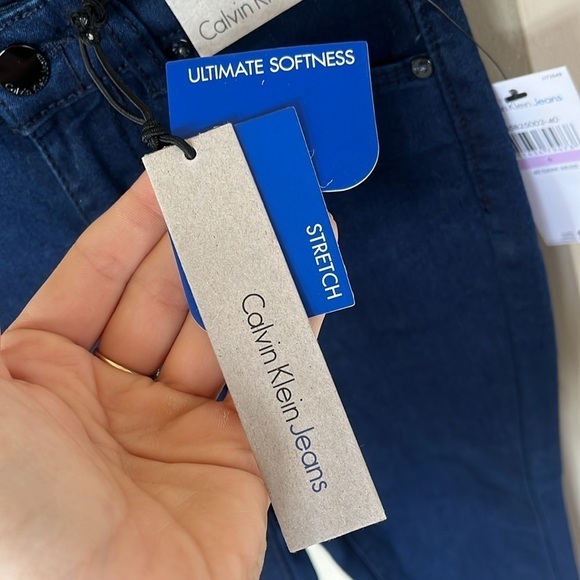 Brand New Calvin Klein Jeans Ultimate Skinny Dark Rinse Soft Stretch Adjustable - Picture 6 of 16